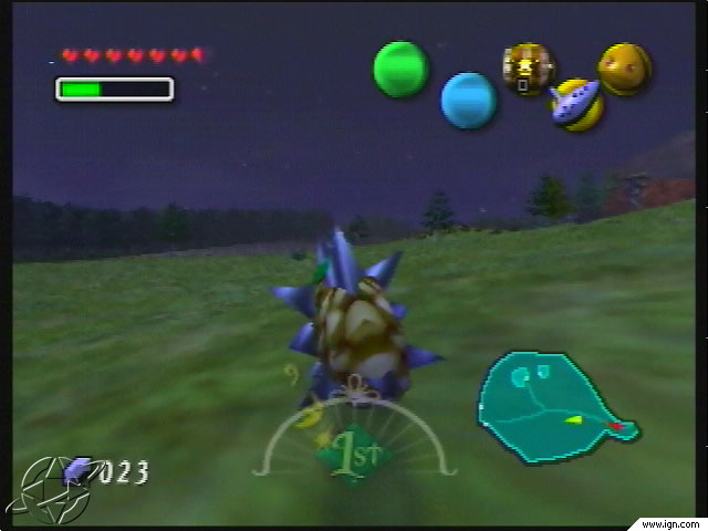 As Darmani, Link races around the ranch