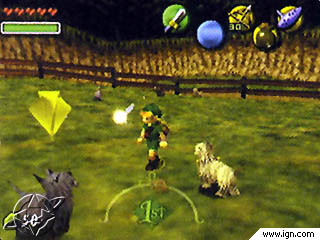 Link pays a visit to the Doggy Racetrack