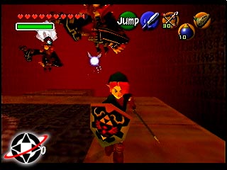 Link runs from Kotake and Koume