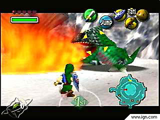 Link avoids getting burned
