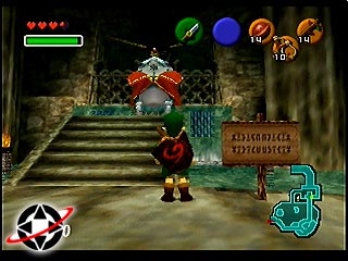 Young Link stands before King Zora