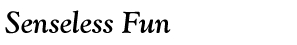 Senseless Fun