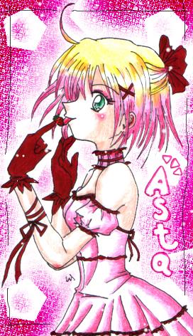 Diese rosa Frau �__� das Bonbon-M�dchen XDD Mit Erdbeere^^