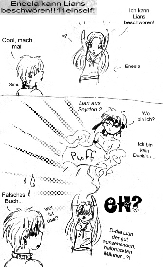 Diese Verarschung liegt so nahe, die musste ich doch einmal verbildlichen, auch wenn sie noch so flach und bl�de ist XDDD ich wei� auch nicht was ich mir gedacht habe, diese monster "Lians" zu nennen... Lian aus S2 gabs  glaub ich sogar sp�ter als die Lians...^^