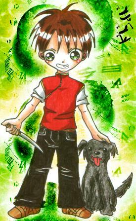 Um die Reihe weiter zu verfolgen auch Karanachen als Kind, obwohl ich ihn schonmal als Kind hatte irgendwo �,� hey, mit Baby-Aar! XDD Gott.... ich kann keine Hunde malen, verzeiht mir o__�