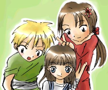 Lai-Kinder zum zweiten XD Von links Arik, Yi und Maylu XD