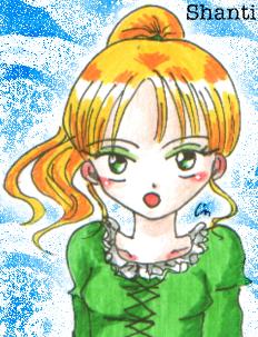 Die gr�ne Frau XD - Shanti halt^^ F�r ne Dienerin hat sie viel zu edle Sachen an �,�..... naja Saidah behandelt sie ja nicht wie ne Dienerin.... naja manchmal XDD *doof guck* ("Shanti mach mal das, Shanti mach mal dies... ^o^")