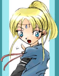 Sora zwei! XP sie is irgendwie sone blaue Tante... o� Blau steht ihr XD Dieser doofe Stein auf ihrer Stirn l�sst mich immer an Ziddy denken x__X... manno.... u�