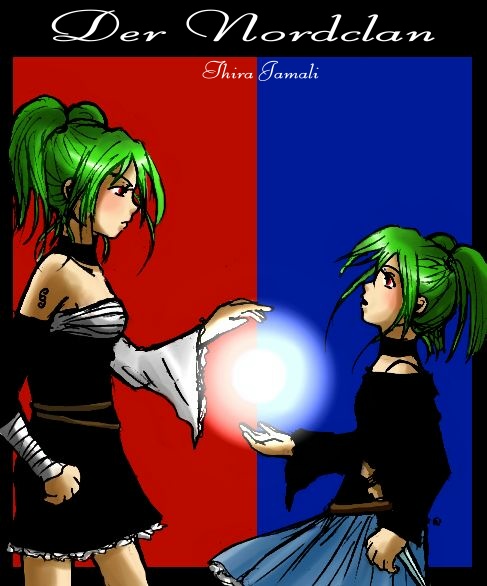 Cover f�r Kapi 3.4. ne kleine und ne gro�e Thira xDD ich fand die idee mit klein-gro� irgendwie s��... obwohl sie SO klein am anfang von buch 1 definitiv nicht war xDD so viel zeit is ja nicht vergangen... also... die kleine ist einfach nur ne random-kleine-Thira xD