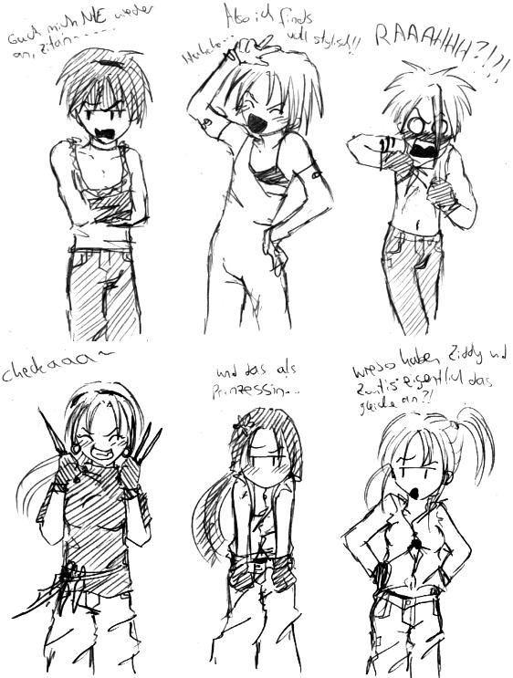 Ja - das hatten wir bei GoN auch mal! XDD Was passiert, wenn die Kerle die Klamotten ihrer Freundinnen kriegen und andersrum? XDD (dass die Jungs in die Klamotten reinpaassen ist erstaunlich o�') ich liebe Zantis.... XDD obwohl ich liebe alle drei Jungs da... XDDDD omg..... XDD Ich hab Lajos und Ria vergessen o__O'...