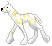 Gold Stripes - stable dog made by Everlyn, she has cute gold zebra stripes