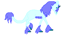LS Icucle Queen, land dragon mare, cute ice colored