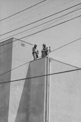 on the roof