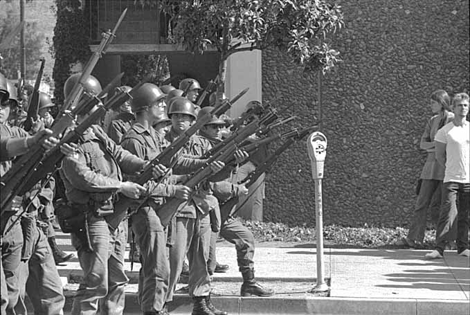 National guard in action