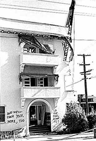 Demolished house