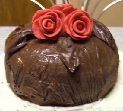 Luscious mountain of chocolate