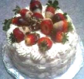 Strawberry shortcake, cream on top....