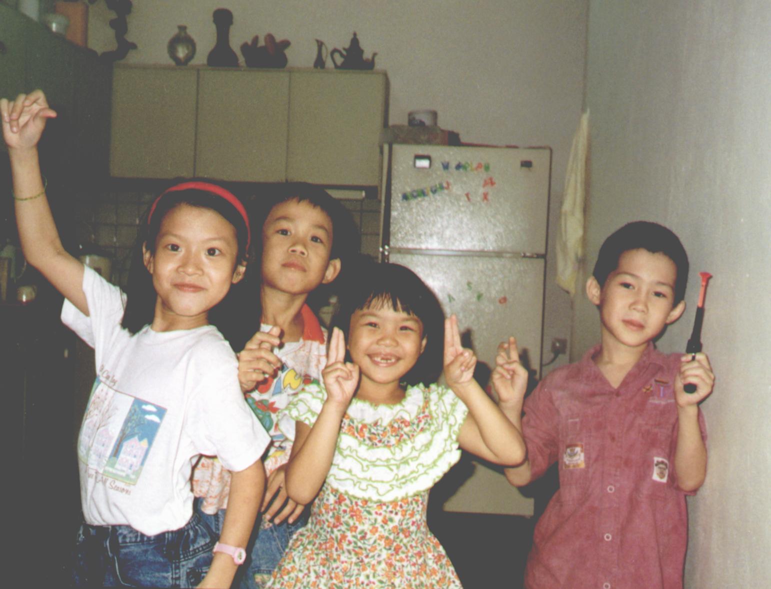 left to right: Sharon, Roger, Me , Henry