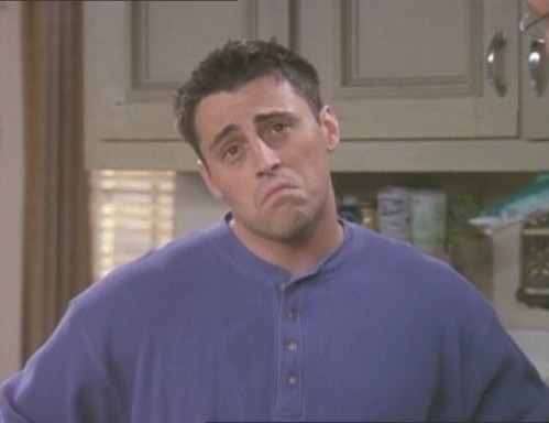 Joey thinking... it always takes a long time!