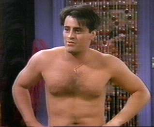 Joey took all his clothes off because he thought that she wanned to have sex with him (which was not!)