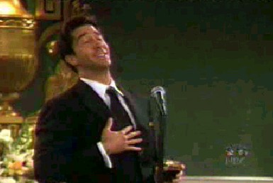 Ross wants to look good for a wedding photo