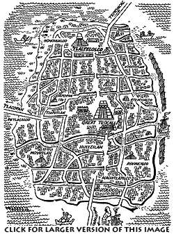 map of Tenochtitlan