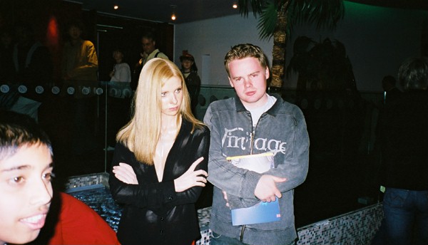 Chris with Sarah Michelle Gellar aka Buffy