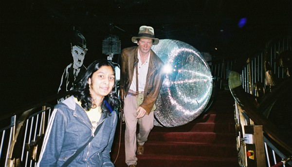Me (attempting to run) & Harrison Ford aka Indiana Jones