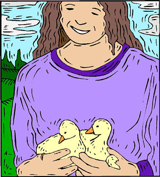 lisbeth and her ducks