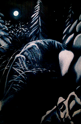 Acrylic abstract painting.