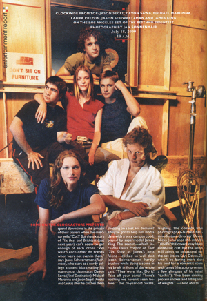 Devon and the rest of the cast in the film
