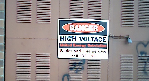 Danger danger!&nbsp; High voltage!