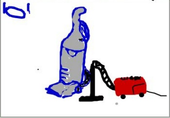 My hoover is doing dirty things to her hoover.