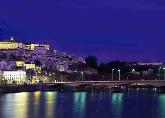 Portugal photos - At the top of the hill stands the University of Coimbra.