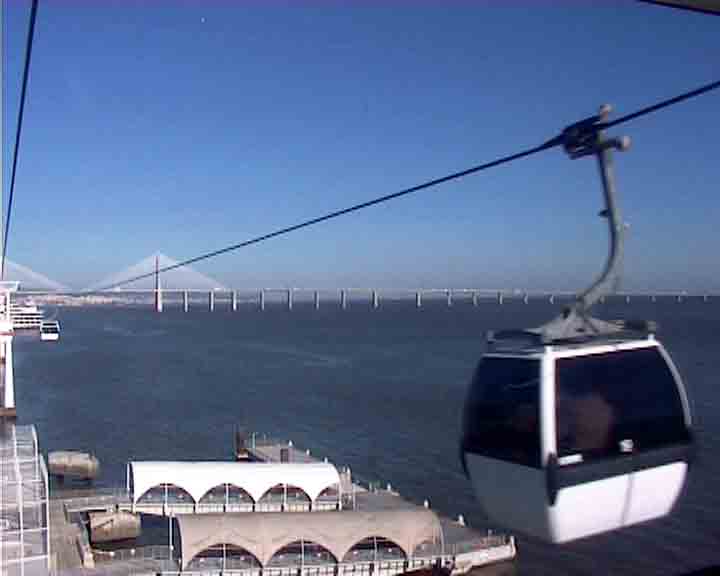 This is a fantastic view you can have from a cable car: you see both banks of the river and the most gorgeous estuary in the world.