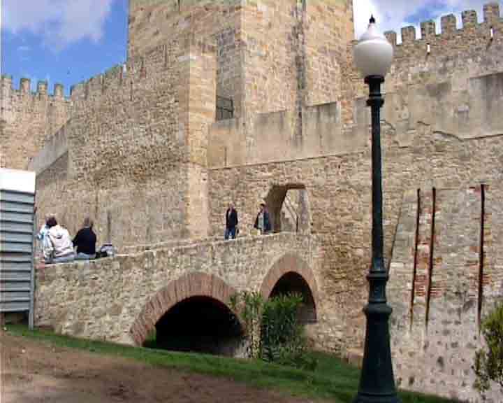 Portugal images - Saint George castle in Lisbon is among the many castles of Portugal