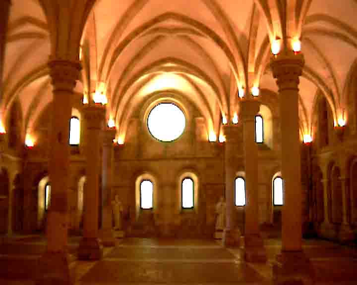 These rooms were used by the monks as the dinning-room, dormitories, cellars, etc,
