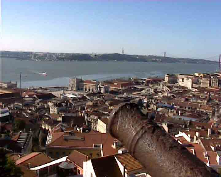 Lisbon images - from the top of the castle in Lisbon there is one of the most unique views in the world