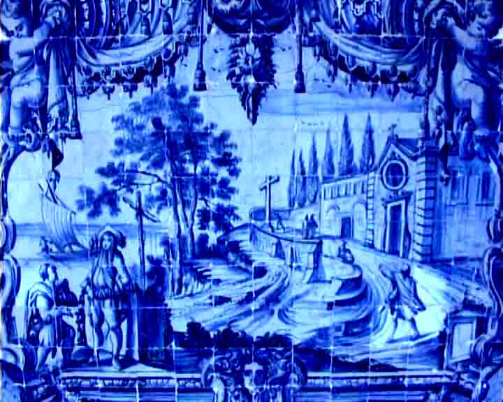 Blue and white tiles were made in mass production during the reconstruction of Portugal, after the XVIII century earthquake.