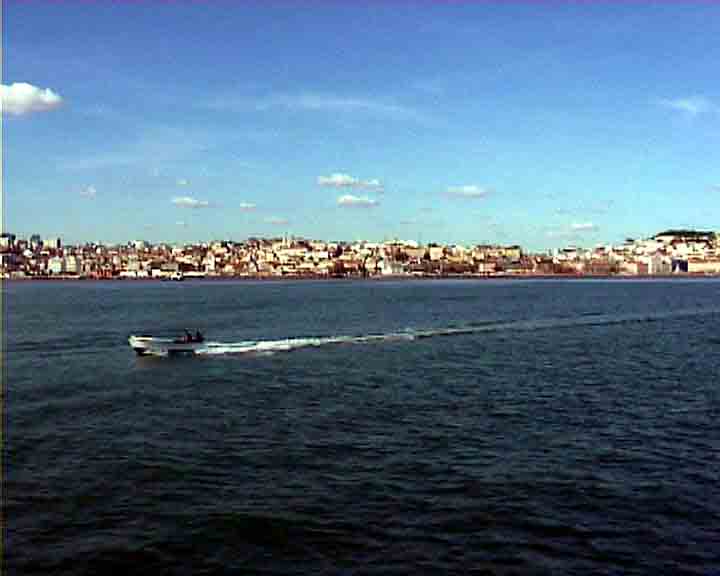 On the estuary of Tagus river you can take any kind of boat.