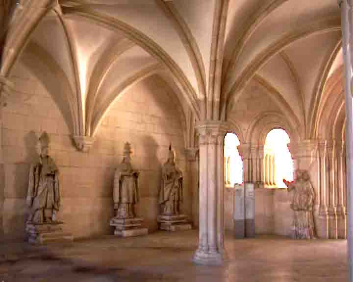 The monks were artists and they made many statues of kings, saints, doctors of the church.