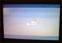 Computer with cracked motherboard