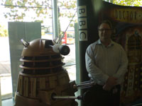 A Dalek and I. The Dalek is on security.