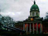 Imperial War Museum at dusk