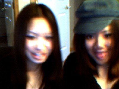 me and mellissa omy look at meh so goofie