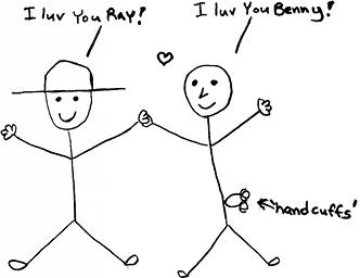 Benny luvs Ray!