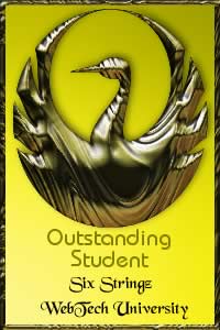 Outstanding Student Award From WebTech University