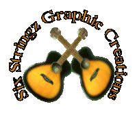 Six Stringz Graphic Creations Logo
