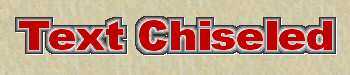 Text Chiseled