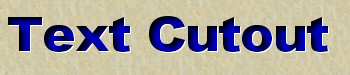 Text Cutout Effect